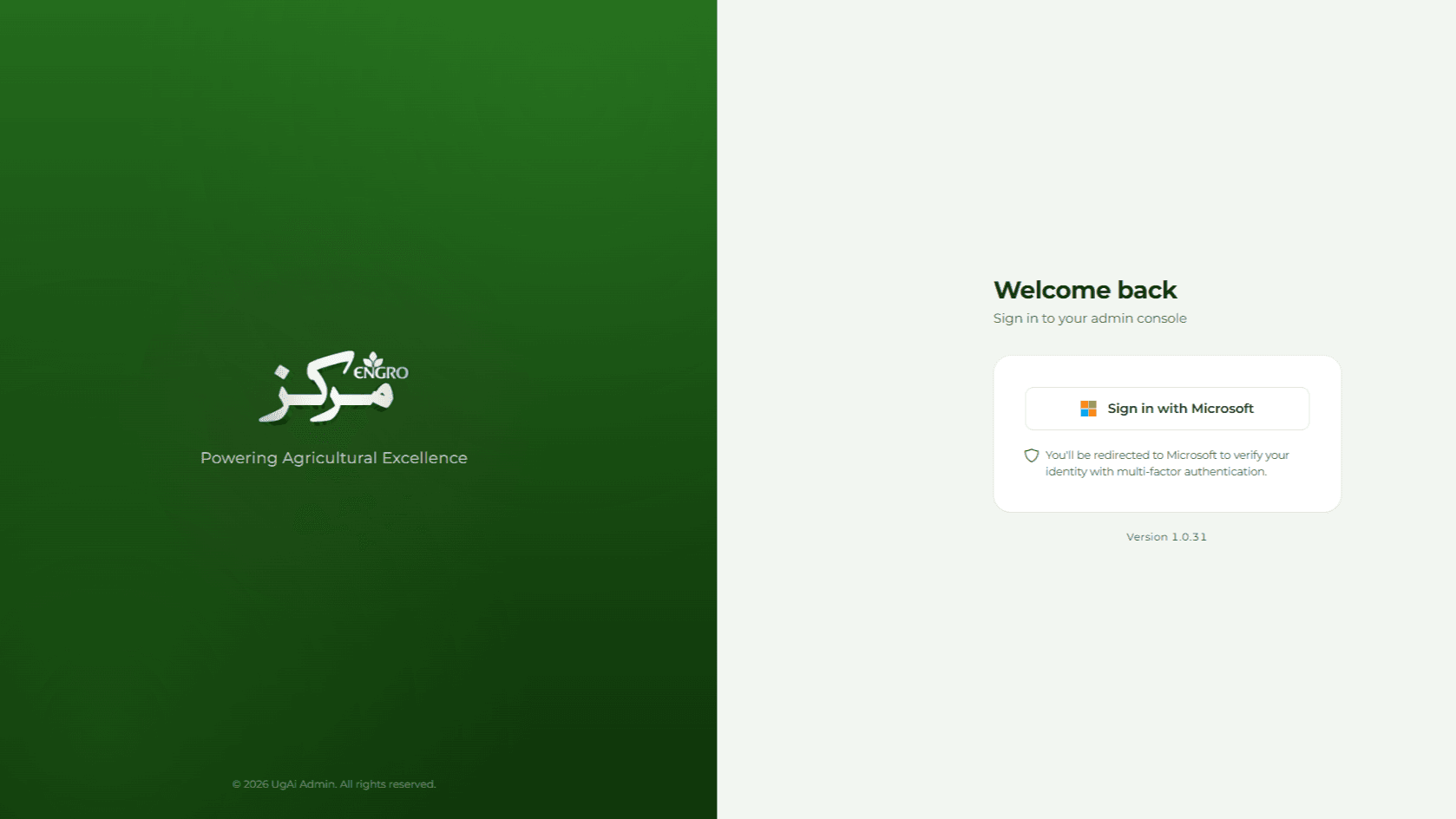 Markaz Admin dashboard preview for Engro Markaz operations